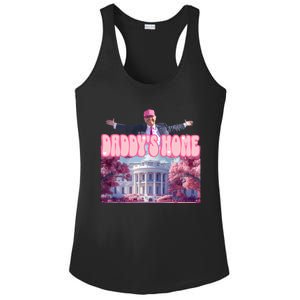 Funny DaddyS Home Trump Pink 2024 Take America Back 2024 Meaningful Gift Ladies PosiCharge Competitor Racerback Tank