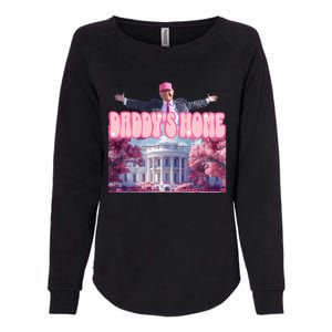 Funny DaddyS Home Trump Pink 2024 Take America Back 2024 Meaningful Gift Womens California Wash Sweatshirt