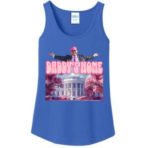 Funny DaddyS Home Trump Pink 2024 Take America Back 2024 Meaningful Gift Ladies Essential Tank