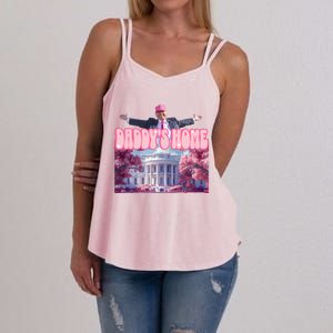 Funny DaddyS Home Trump Pink 2024 Take America Back 2024 Meaningful Gift Women's Strappy Tank