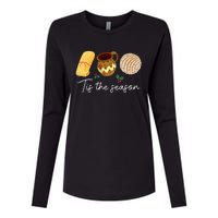 Festive Delights Hilarious Mexican Christmas Tradition Womens Cotton Relaxed Long Sleeve T-Shirt