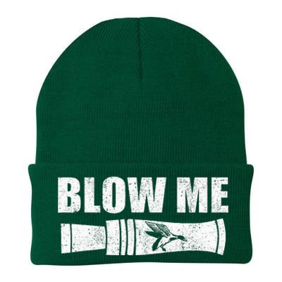 Funny Duck Hunting Blow Me Duck Call Waterfowl Hunter Gift Knit Cap Winter Beanie