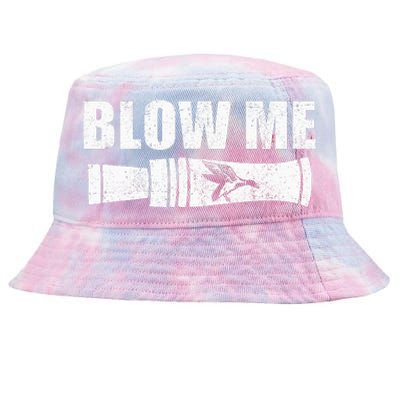 Funny Duck Hunting Blow Me Duck Call Waterfowl Hunter Gift Tie-Dyed Bucket Hat