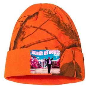 Funny DaddyS Home Trump Pink 2024 Take America Back 2024 Gift Kati Licensed 12" Camo Beanie