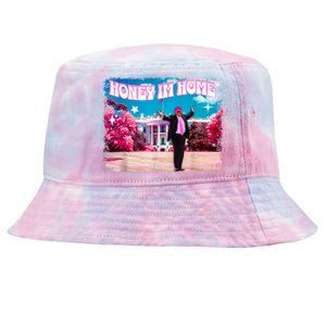 Funny DaddyS Home Trump Pink 2024 Take America Back 2024 Gift Tie-Dyed Bucket Hat