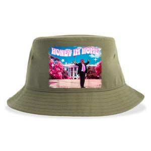 Funny DaddyS Home Trump Pink 2024 Take America Back 2024 Gift Sustainable Bucket Hat