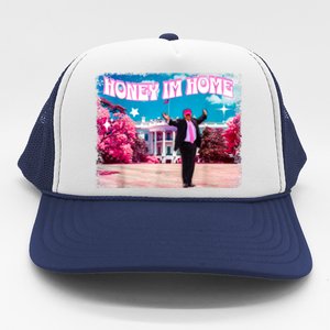 Funny DaddyS Home Trump Pink 2024 Take America Back 2024 Gift Trucker Hat