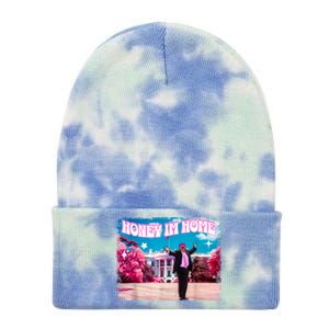 Funny DaddyS Home Trump Pink 2024 Take America Back 2024 Gift Tie Dye 12in Knit Beanie