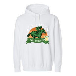 Funny Derby Horse Racing Mint Julep Bourbon Ing Party Gift Garment-Dyed Fleece Hoodie