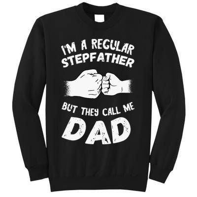 Fathers Day Handshake Fist Bump Step Father Cool Fatherhood Sweatshirt