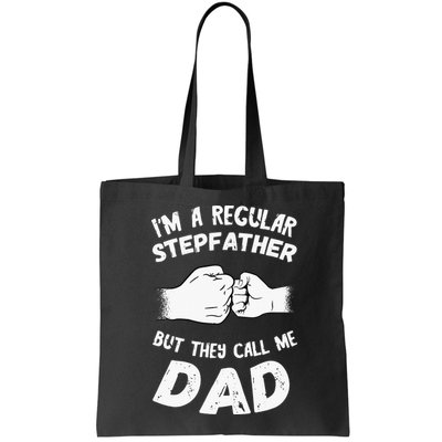 Fathers Day Handshake Fist Bump Step Father Cool Fatherhood Bag