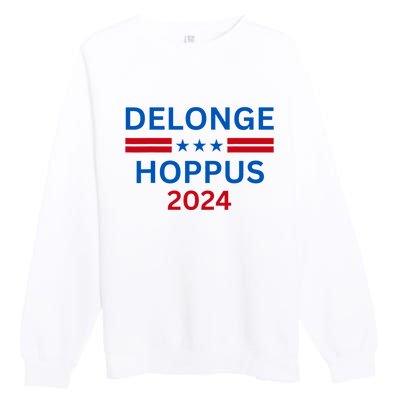 Funny Delonge Hoppus 2024 For President Premium Crewneck Sweatshirt