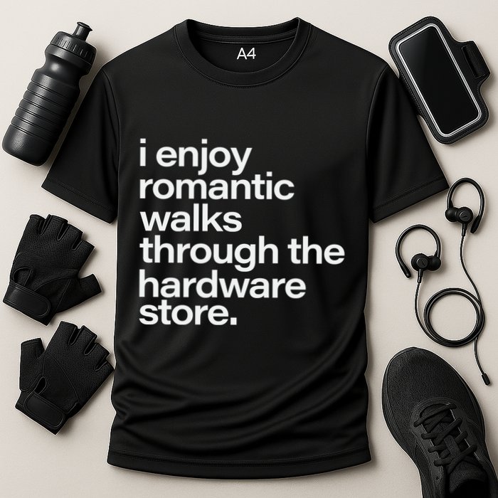 Funny Dad Handyman Hardware Quote Cooling Performance Crew T-Shirt