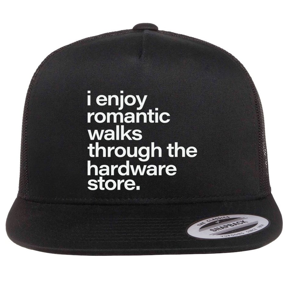 Funny Dad Handyman Hardware Quote Flat Bill Trucker Hat