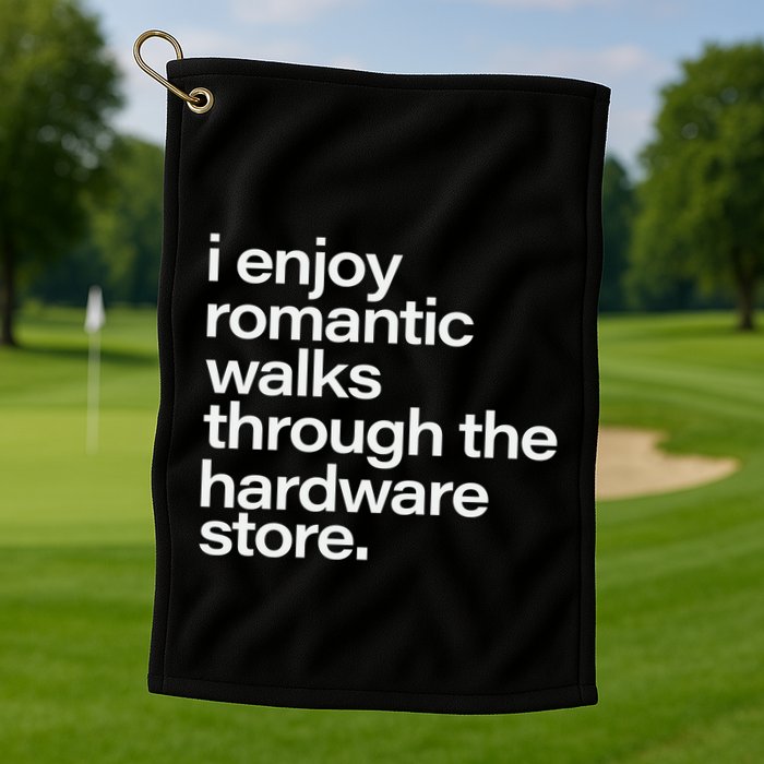 Funny Dad Handyman Hardware Quote Golf Towel