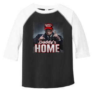 Funny DaddyS Home Trump Pink 2024 Take America Back 2024 Toddler Fine Jersey T-Shirt