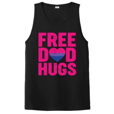 Free Dad Hugs Lgbt Bisexual Pride Gay Fathers Day Gift PosiCharge Competitor Tank