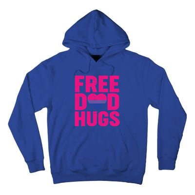 Free Dad Hugs Lgbt Bisexual Pride Gay Fathers Day Gift Tall Hoodie