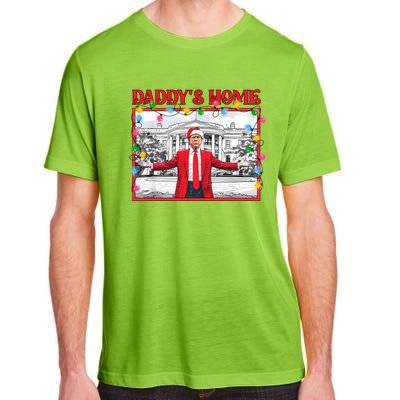 Funny DaddyS Home Trump Ugly Christmas Sweater Xmas Pajamas Sweatshirt Adult ChromaSoft Performance T-Shirt