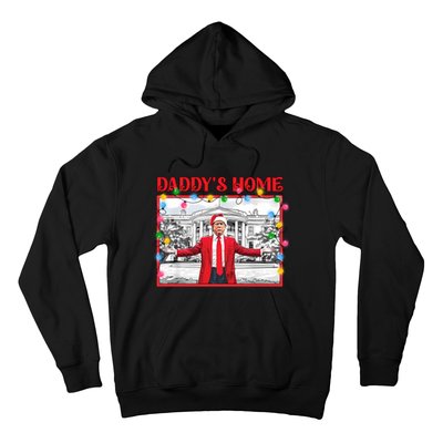 Funny DaddyS Home Trump Ugly Christmas Sweater Xmas Pajamas Sweatshirt Hoodie