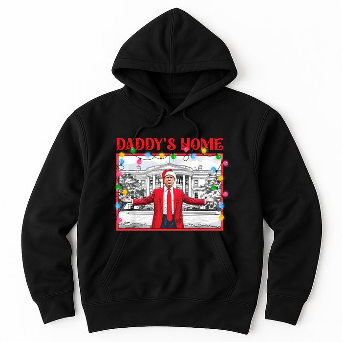 Funny DaddyS Home Trump Ugly Christmas Sweater Xmas Pajamas Sweatshirt Hoodie