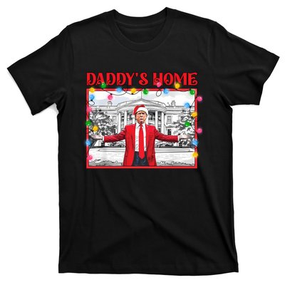 Funny DaddyS Home Trump Ugly Christmas Sweater Xmas Pajamas Sweatshirt T-Shirt