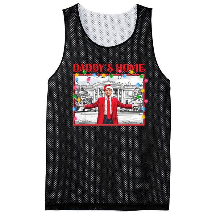 Funny DaddyS Home Trump Ugly Christmas Sweater Xmas Pajamas Sweatshirt Mesh Reversible Basketball Jersey Tank