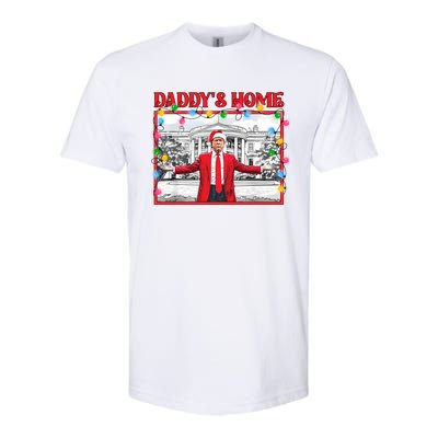 Funny DaddyS Home Trump Ugly Christmas Sweater Xmas Pajamas Sweatshirt Softstyle CVC T-Shirt