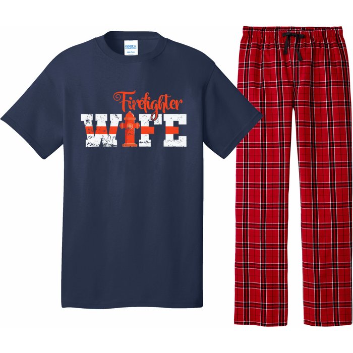 Fire Department Hydrant Firefighter Wife Pajama Set