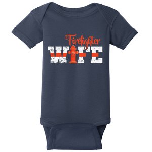 Fire Department Hydrant Firefighter Wife Baby Bodysuit