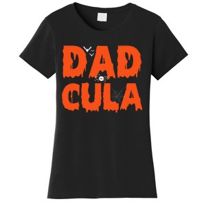 Funny Dadcula Halloween Dad Dracula Costume Momster matching Women's T-Shirt