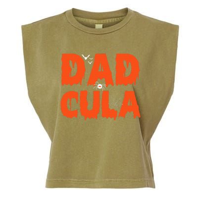 Funny Dadcula Halloween Dad Dracula Costume Momster matching Garment-Dyed Women's Muscle Tee