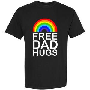 Free Dad Hugs Lgbt Pride Gay Gift Garment-Dyed Heavyweight T-Shirt