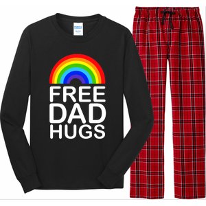 Free Dad Hugs Lgbt Pride Gay Gift Long Sleeve Pajama Set