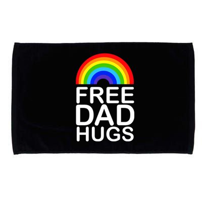 Free Dad Hugs Lgbt Pride Gay Gift Microfiber Hand Towel