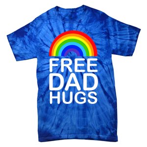 Free Dad Hugs Lgbt Pride Gay Gift Tie-Dye T-Shirt