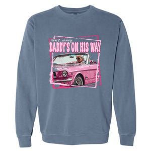 Funny DaddyS Home Trump 2024 Take America Back 2024 Garment-Dyed Sweatshirt