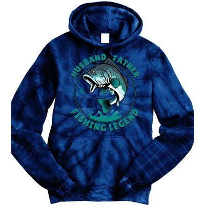 Father's Day Husband Father Fishing Legend Gift Tie Dye Hoodie