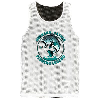 Father's Day Husband Father Fishing Legend Gift Mesh Reversible Basketball Jersey Tank