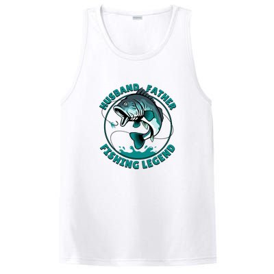 Father's Day Husband Father Fishing Legend Gift PosiCharge Competitor Tank