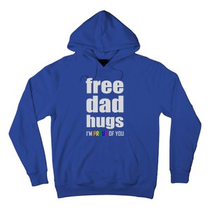 Free Dad Hugs Lgbt Pride Month Lgbtq Rainbow Flag Meaningful Gift Hoodie