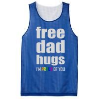 Free Dad Hugs Lgbt Pride Month Lgbtq Rainbow Flag Meaningful Gift Mesh Reversible Basketball Jersey Tank