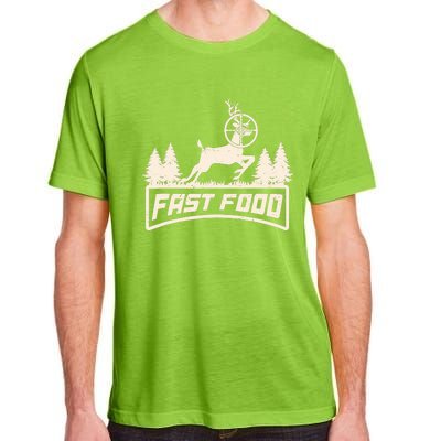 Funny Deer Hunting Season Fast Food Hunter Adult ChromaSoft Performance T-Shirt