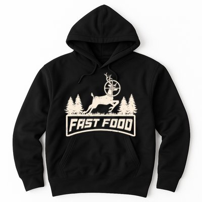 Funny Deer Hunting Season Fast Food Hunter Hoodie