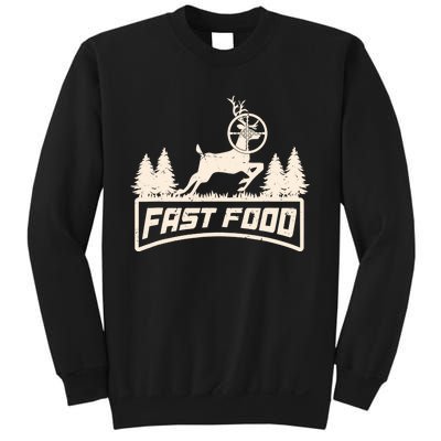 Funny Deer Hunting Season Fast Food Hunter Sweatshirt