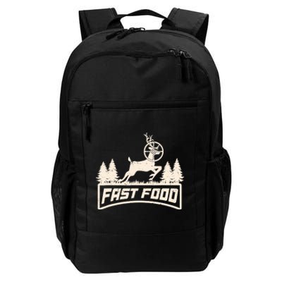 Funny Deer Hunting Season Fast Food Hunter Daily Commute Backpack