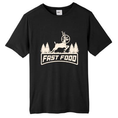 Funny Deer Hunting Season Fast Food Hunter Tall Fusion ChromaSoft Performance T-Shirt