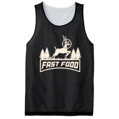 Funny Deer Hunting Season Fast Food Hunter Mesh Reversible Basketball Jersey Tank