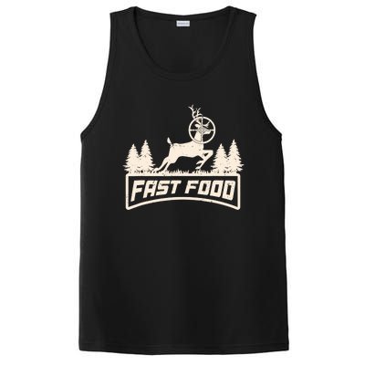 Funny Deer Hunting Season Fast Food Hunter PosiCharge Competitor Tank