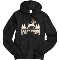 Funny Deer Hunting Season Fast Food Hunter Tie Dye Hoodie